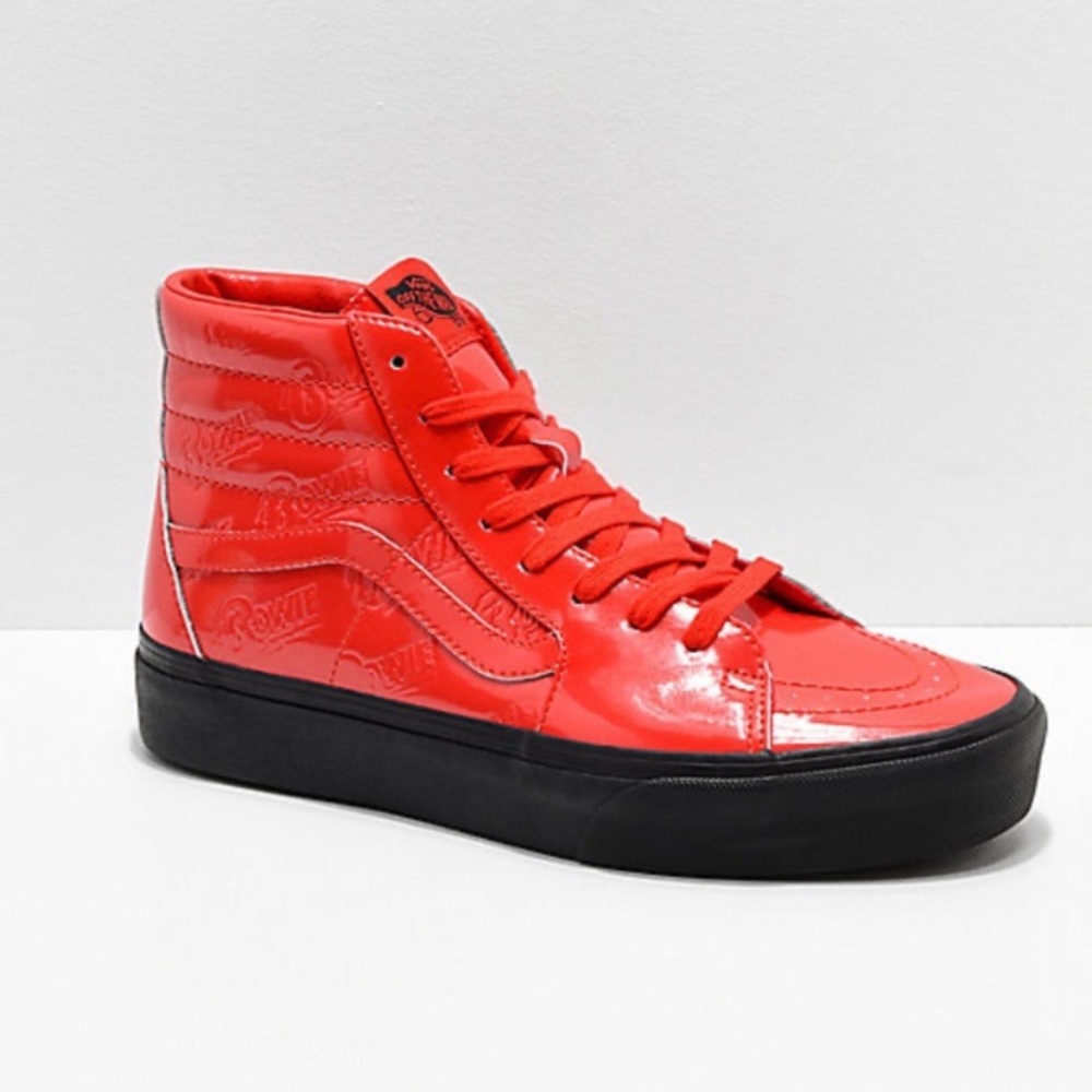 Vans x David Bowie Sk8-Hi Bowie Check Skate Shoes.